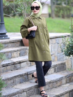 Cep Detaylı Gömlek Haki Cep Detaylı Gömlek Haki