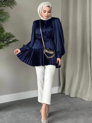 Milano Piliseli Gömlek Lacivert Milano Piliseli Gömlek Lacivert