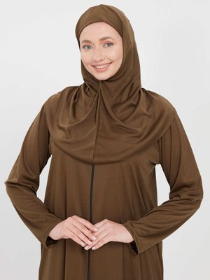 Tek Parça Fermuarlı Namaz Elbisesi Tek Parça Fermuarlı Namaz Elbisesi