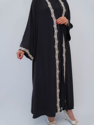 Abaya Takım Parçalı Ve Kemerli
