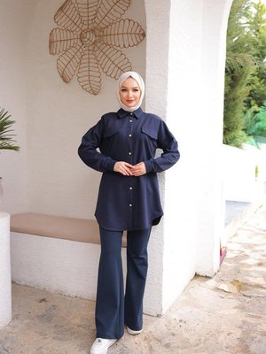 Cep Detaylı İkili Takım Laci