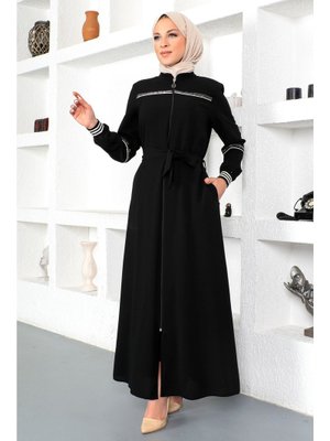 Siyah Ribanalı Ferace Siyah Ribanalı Ferace