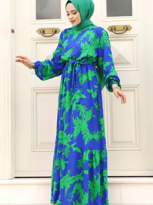 Gölge Desenli Elbise