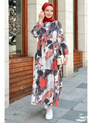 Flesya Kırmızı Elbise