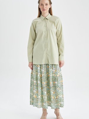 Regular Fit Desenli Maroken Midi Etek Y0330az22hs Regular Fit Desenli Maroken Midi Etek Y0330az22hs