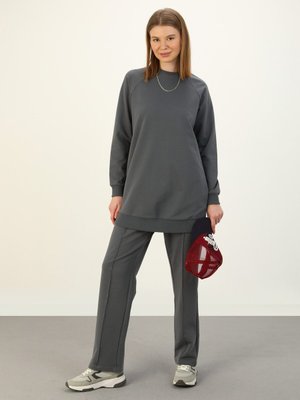 Basic İkili Eşofman Takımı Granit Basic İkili Eşofman Takımı Granit