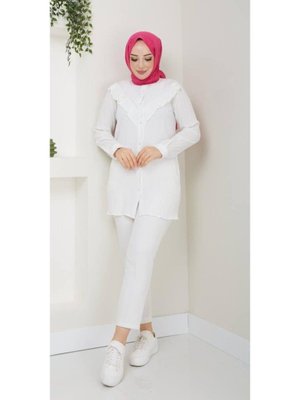 Önu V Fırfırlı Tunik