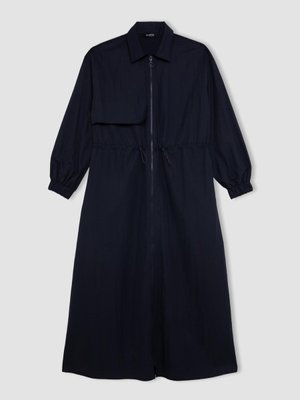 Yaka Paraşüt Uzun Kollu Gömlek Elbise C0372ax24sp