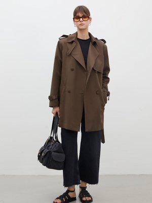 Chelsea Kruvaze Trençkot Kahverengi Chelsea Kruvaze Trençkot Kahverengi