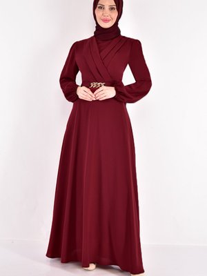 Zincir Kemerli Elbise