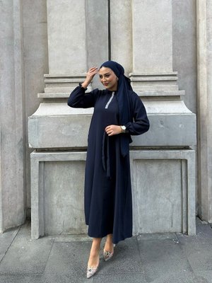 Taş Şerit Detay Elbise Taş Şerit Detay Elbise