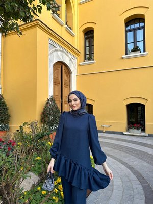 Sofia Keten Takım Lacivert