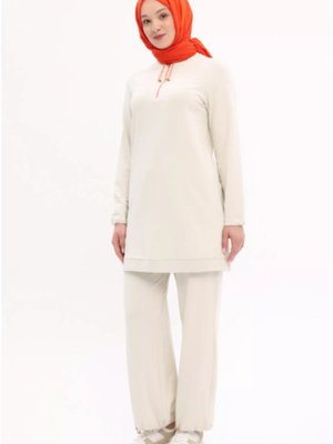 Pamuklu Fermuarlı Eşofman Takımı