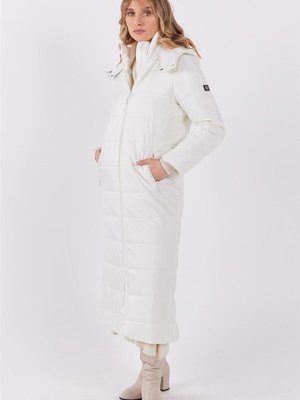 Düz Kesim Fermuarlı Anorak Beyaz Mont Düz Kesim Fermuarlı Anorak Beyaz Mont