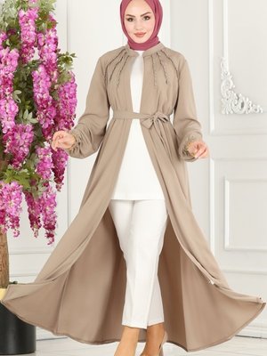 Vizyon Fırfır Detaylı Medine İpeği Ferace Vizyon Fırfır Detaylı Medine İpeği Ferace