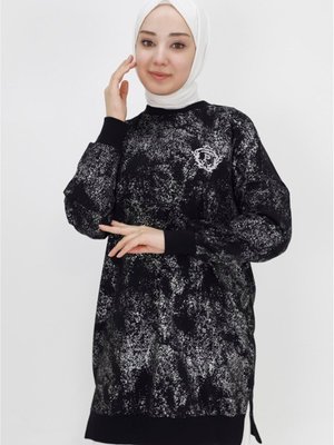 İp Simli Kumaş Arma Detaylı Sweatshirt