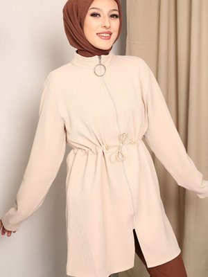 Vizon Bel Detaylı Ceket