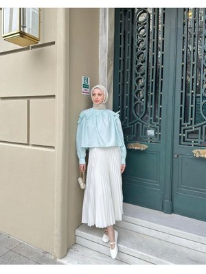 Piliseli Tesettür Etek Piliseli Tesettür Etek