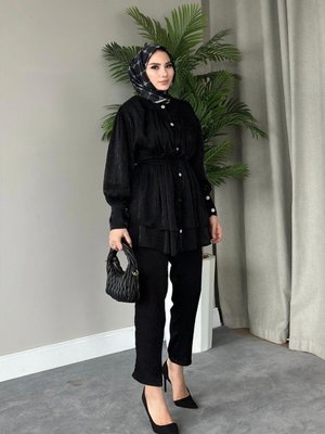 Mia Tesettür Pantalonlu Takım