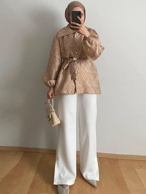 Bakır Ceketi Taşlı Abiye Takım Bakır Ceketi Taşlı Abiye Takım