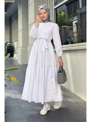 Mari Beyaz Elbise