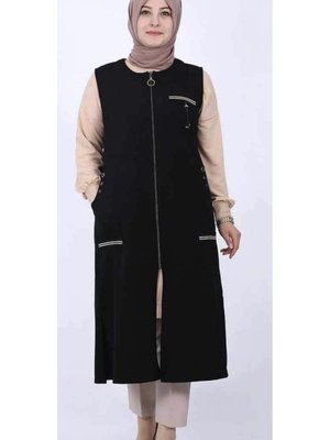 Ottoban Kumaş Cep Şeritli Spor Uzun Yelek Ottoban Kumaş Cep Şeritli Spor Uzun Yelek