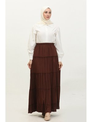 Afitap Büyük Beden Kat Kat Uzun Viskon Etek Afitap Büyük Beden Kat Kat Uzun Viskon Etek