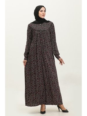Adelya Büyük Beden Desenli Viskon Elbise 4473a Adelya Büyük Beden Desenli Viskon Elbise 4473a