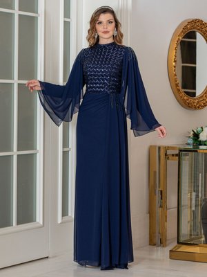 Lacivert Belin Abiye Lacivert Belin Abiye