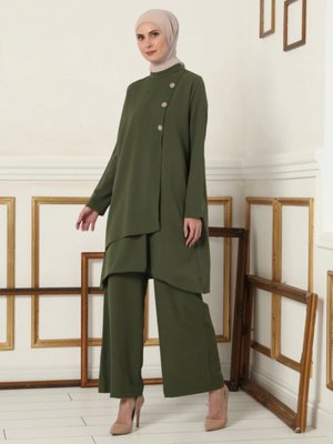 Tunik & Pantolon İkili Takım Haki Tunik & Pantolon İkili Takım Haki