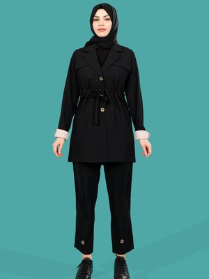 Siyah Safari Pantolon