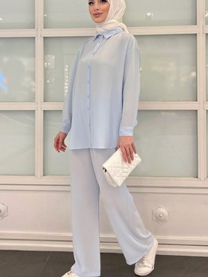 Bebe Mavı Tunik+pantolon