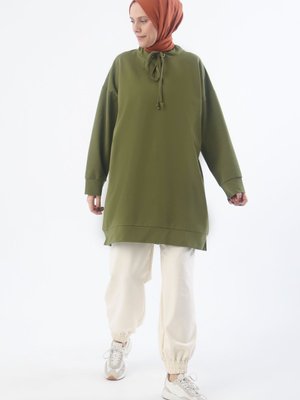 Haki Rahat Kalıp Sweat Tunik