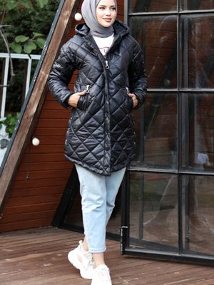 Evsa Baklava Desen Mont Siyah