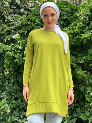 Yağ Yeşili Düşükkol Tunik Yağ Yeşili Düşükkol Tunik