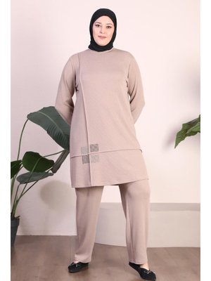 Vizon Büyük Beden Triko Takım