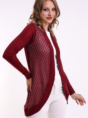 Mürdüm Uzun Kol Oval Etek Sim Detaylı Örme Jakarlı Penye Hırka & Kaftan & Hicab & Tesettür Hırka Mürdüm Uzun Kol Oval Etek Sim Detaylı Örme Jakarlı Penye Hırka & Kaftan & Hicab & Tesettür Hırka