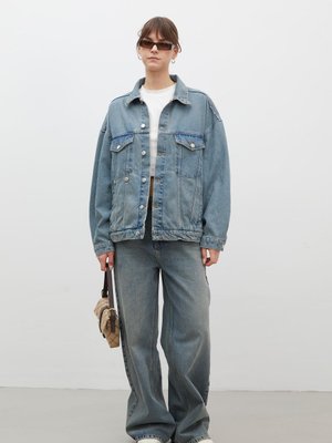 Denim Ceket Koyu Mavi Denim Ceket Koyu Mavi