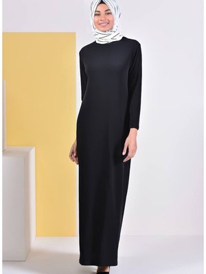 Sandy Uzun Kollu Içlik Siyah Elbise