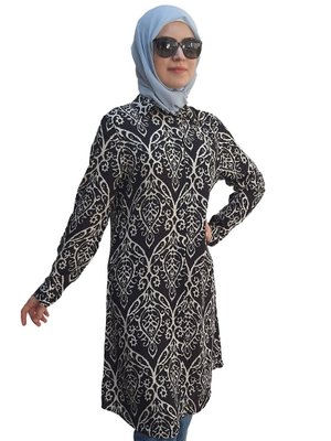 Pamuk Kumaş Desen Desenli Tunik