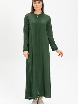 Dantelli Şile Bezi Ferace Yeşil Ysl Dantelli Şile Bezi Ferace Yeşil Ysl