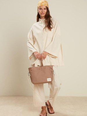 Pamuklu Krınkıl Pantolon Ekru Pamuklu Krınkıl Pantolon Ekru