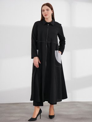 Fermuarlı Ve Dikiş Detaylı Kap