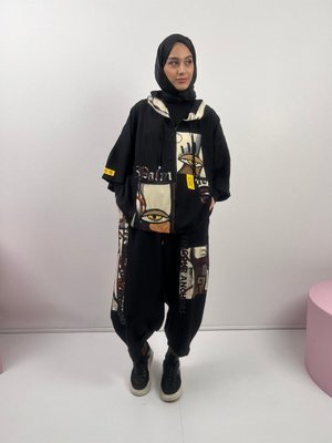 Anne Fermuarlı İnce Kumaş Terletmez Büyük Beden Eşofman Takım