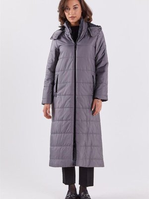 Düz Kesim Fermuarlı Anorak Gri Mont Düz Kesim Fermuarlı Anorak Gri Mont