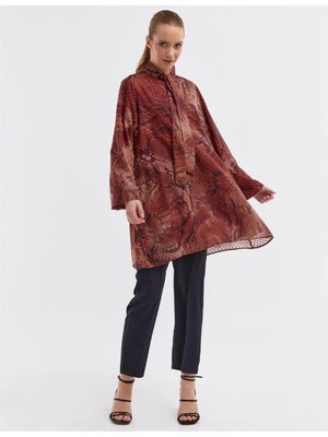 Tunik Ekru Kırmızı Ka B23