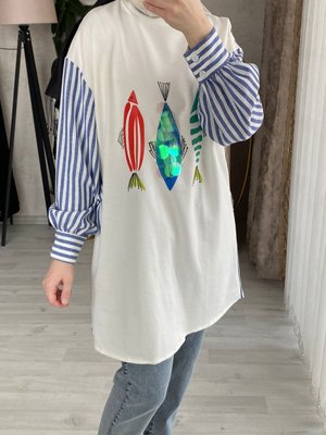 Balıklı Sweatshirt