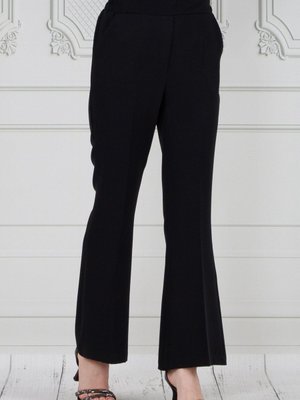 İspanyol Paça Pantolon Siyah