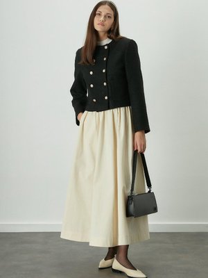 Katy Gabardin Büzgülü Etek Vanilya Katy Gabardin Büzgülü Etek Vanilya