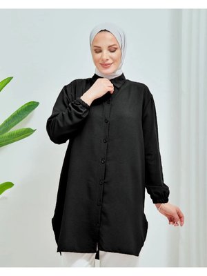 Pamuk Ayrobin Bol Kalıp İnce Yazlık Kumaş Gömlek